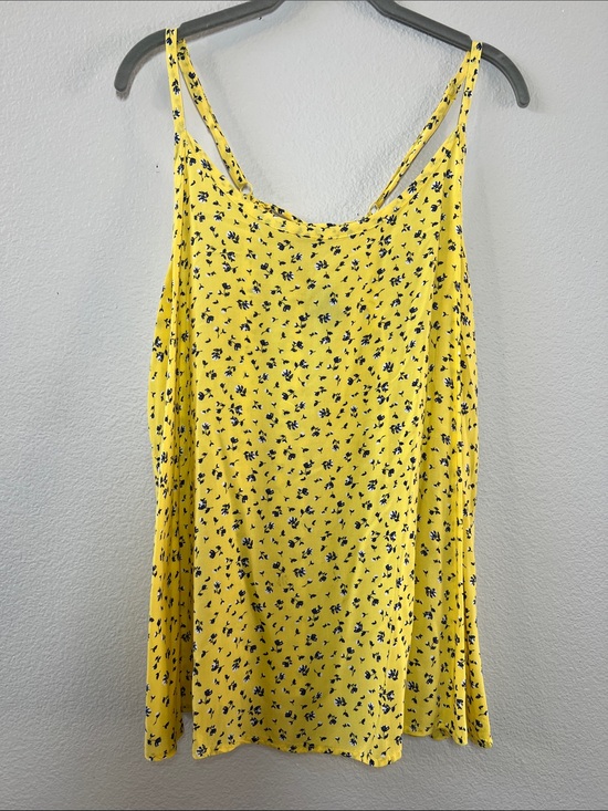 torrid Tops - torrid Yellow Floral Spaghetti Strap Tank